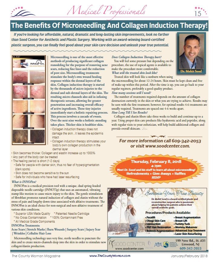 ACW-ArticleSood Center Feature Page for ACW Magazine for January/February 2018