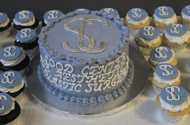 Opening Event Cake with Sood Center Name in Icing