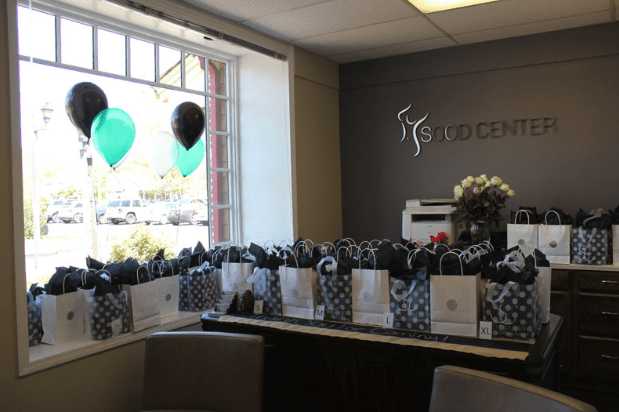 Display of Gift Bags for Opening Event Attendees