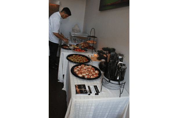 Hors d'oeuvres Tables for Opening Event - A