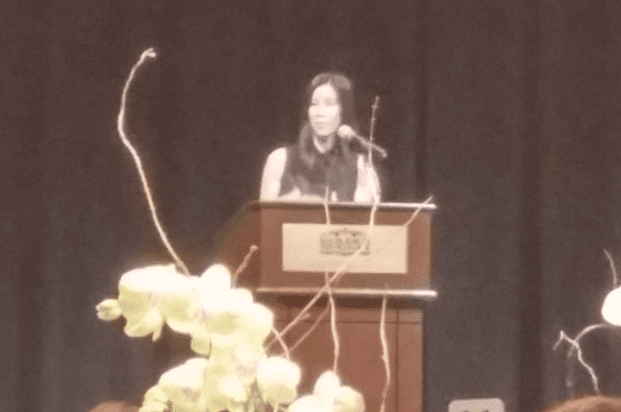 Speaker at Podium at the AC Women's Forum of 2015