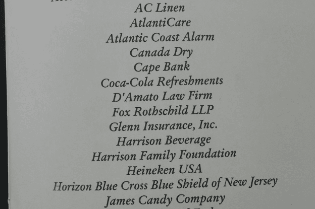 Sponsor List at AC Women's Forum of 2015